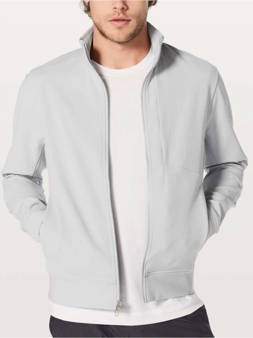 Lululemon Men's Soujourn Sea Salt Zip-Up Jacket